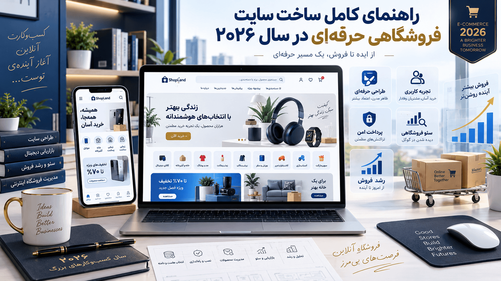 الدليل الكامل لبناء متجر إلكتروني احترافي في 2026